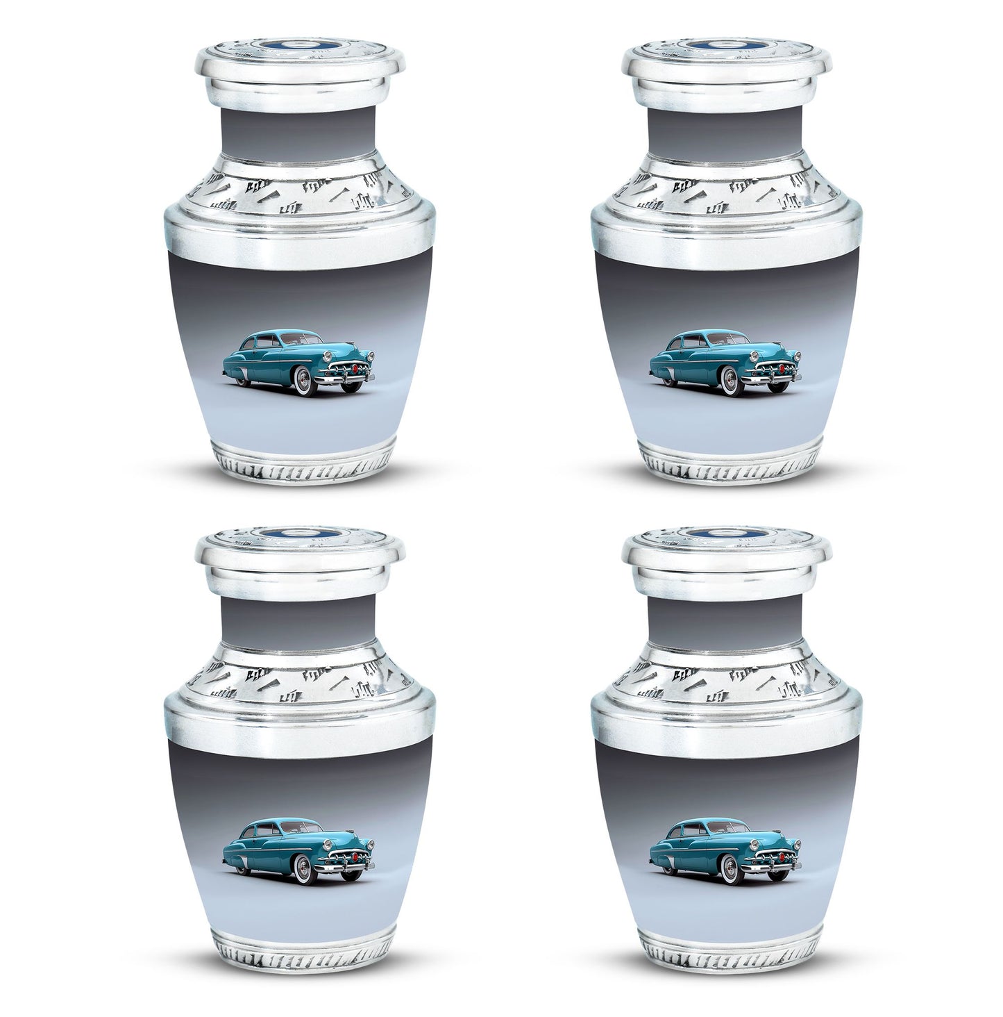  Car Urn 3 Inch Keepsake Pack of 4