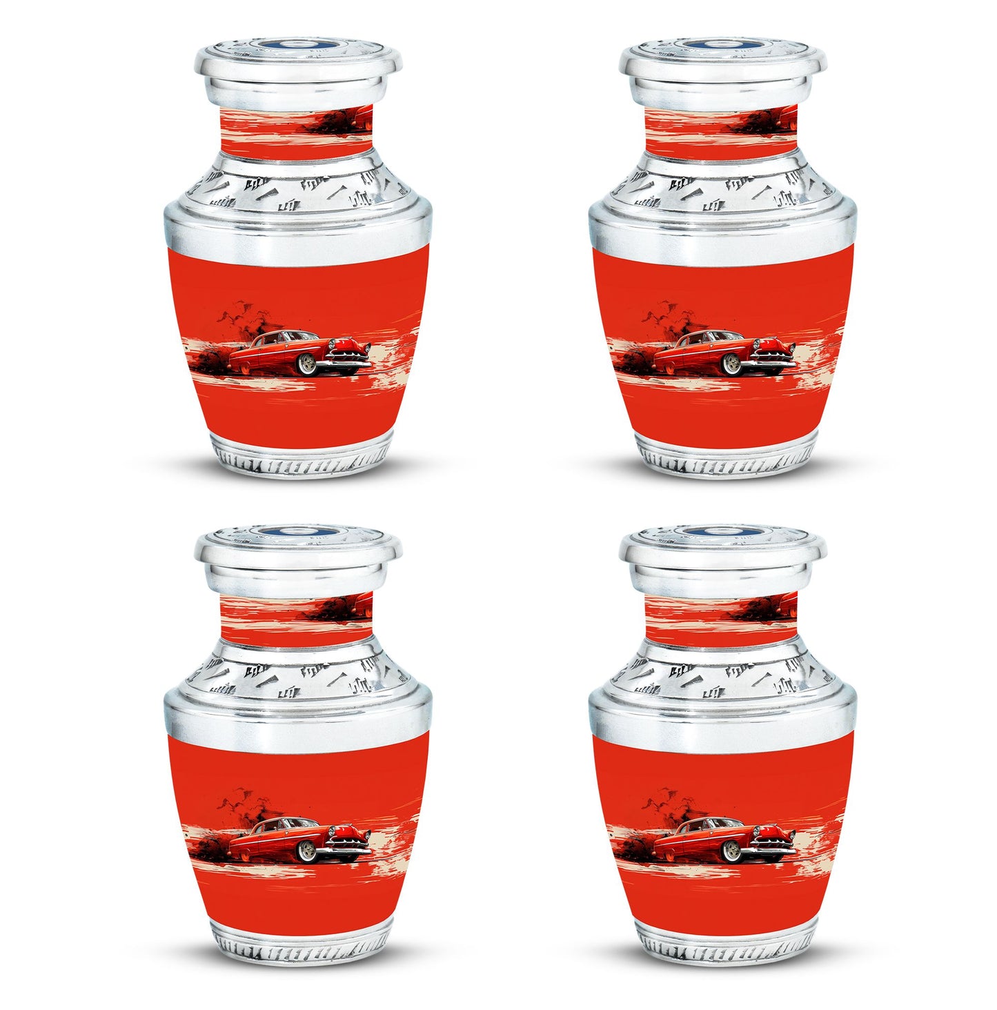  Car Urn 3 Inch Keepsake Pack of 4