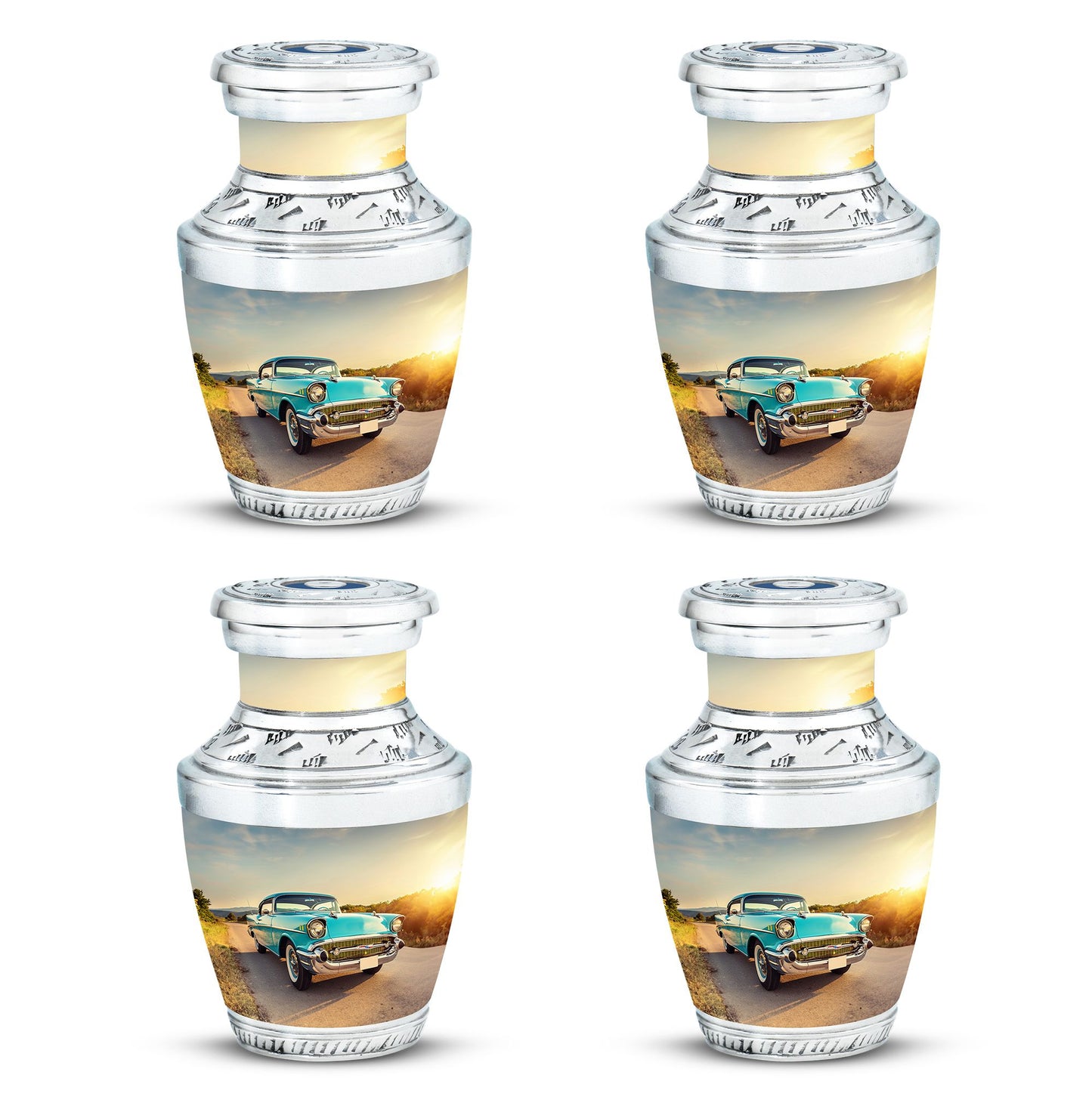  Car Urn 3 Inch Keepsake Pack of 4