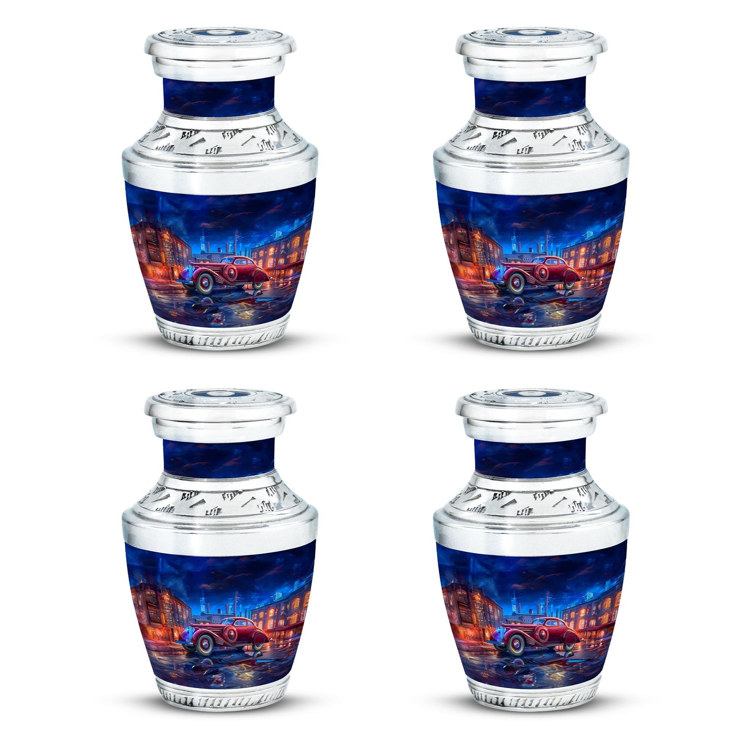  Car Urn 3 Inch Keepsake Pack of 4
