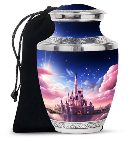 Wonderland urn for adult cremation, suitable for men. Keepsake for ashes from cremation.