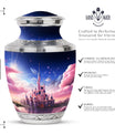 Wonderland urn for adult cremation, suitable for men. Keepsake for ashes from cremation.