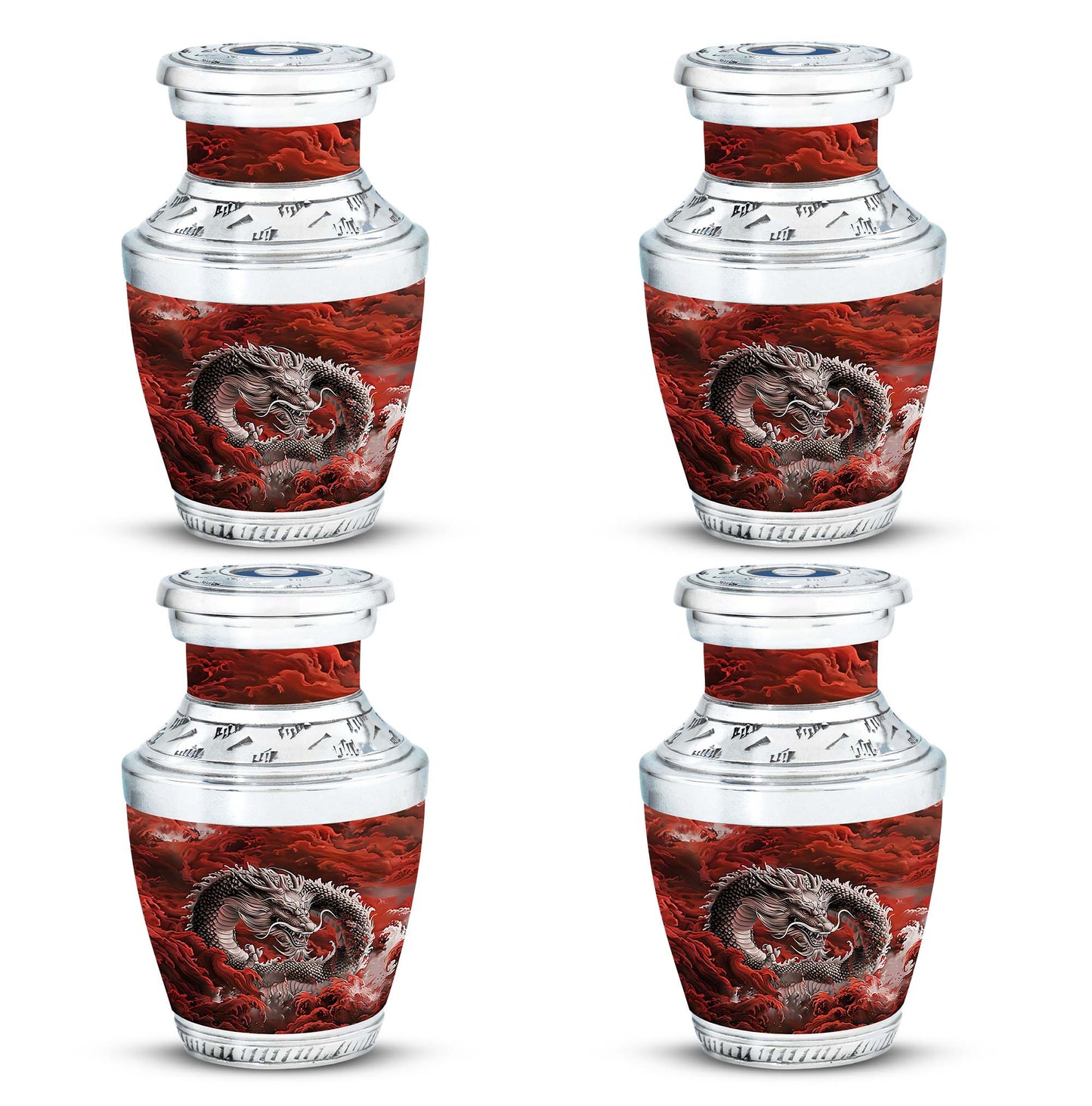  Car Urn 3 Inch Keepsake Pack of 4