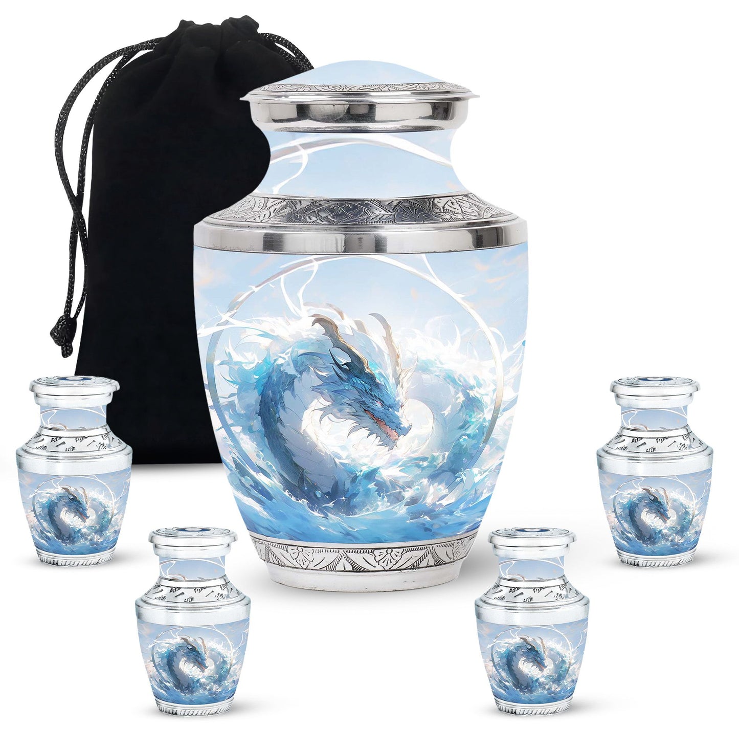  Dragon Urn Large Urn 10 Inch