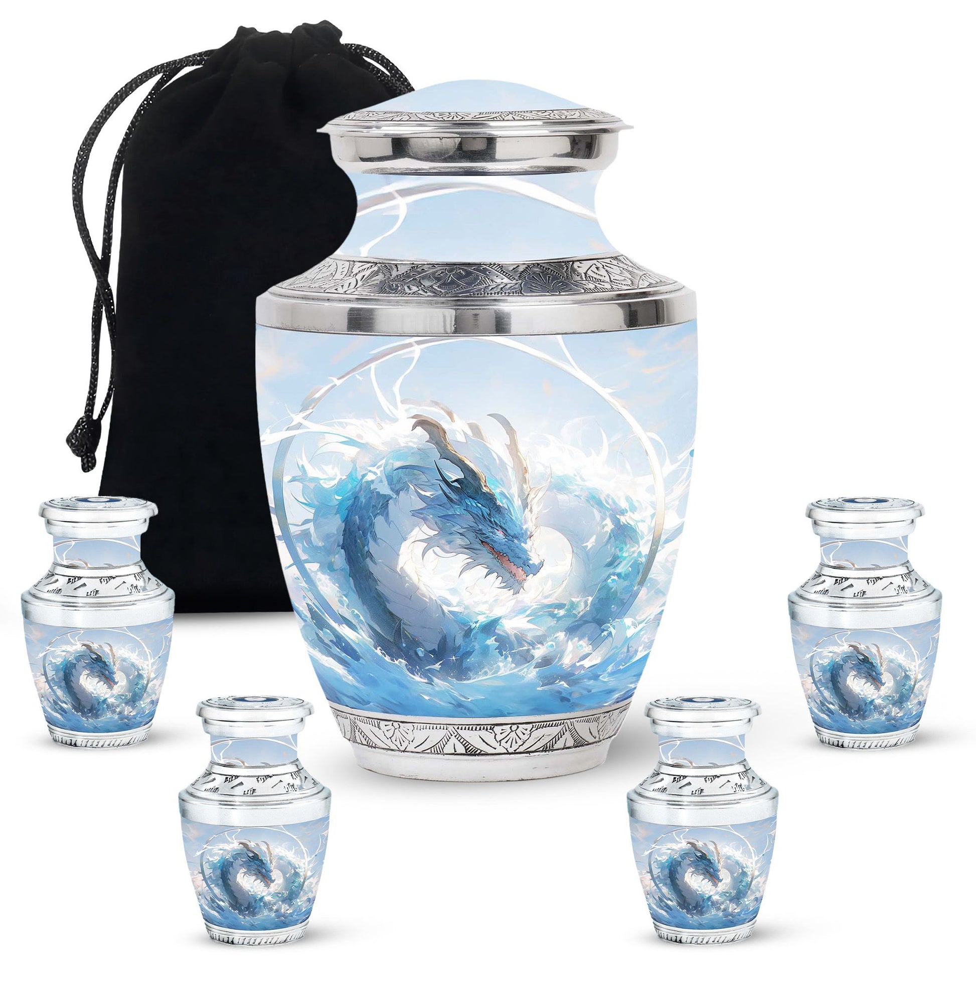  Dragon Urn Large Urn 10 Inch