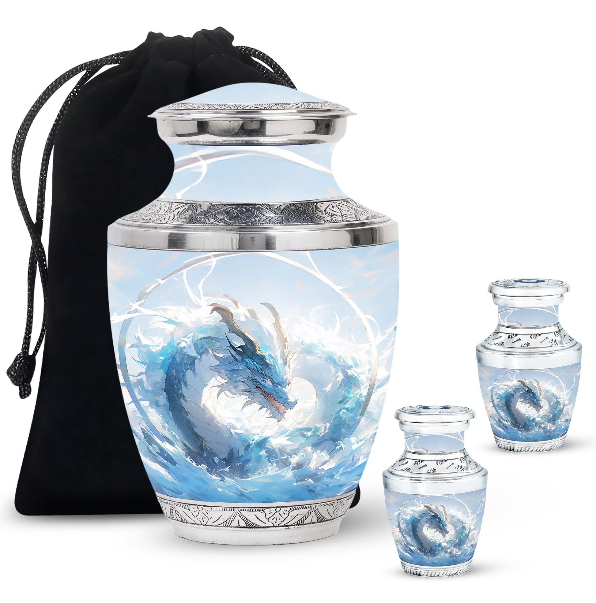  Dragon Urn Large Urn With 4 Keepsake Urn