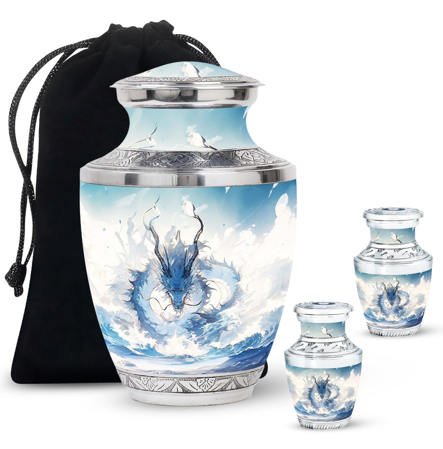  Dragon Urn Large Urn With 4 Keepsake Urn