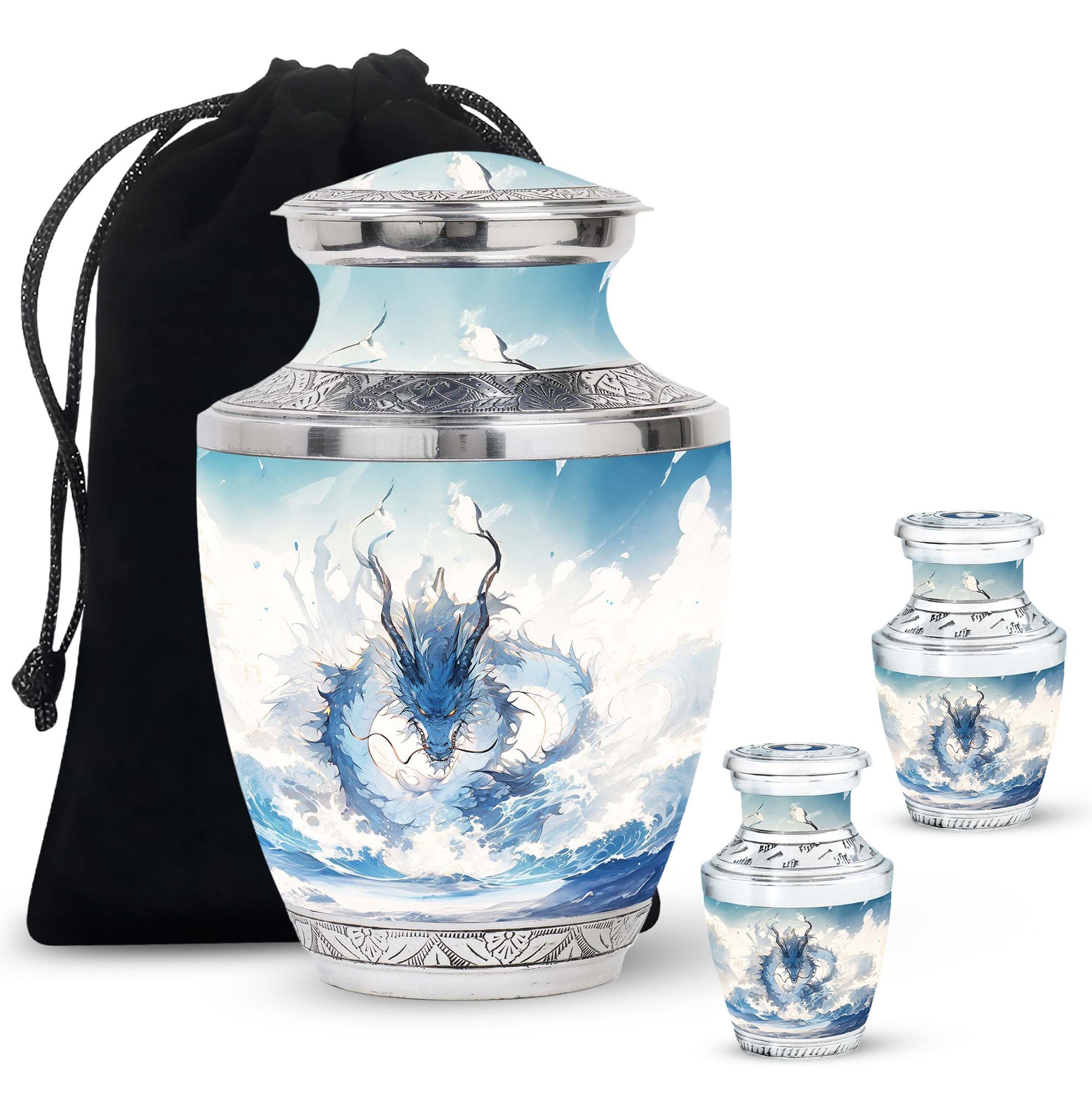  Dragon Urn Large Urn With 4 Keepsake Urn