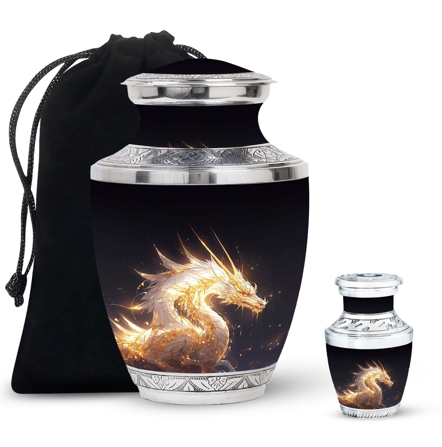  Dragon Urn Large Urn With 2 Keepsake Urn