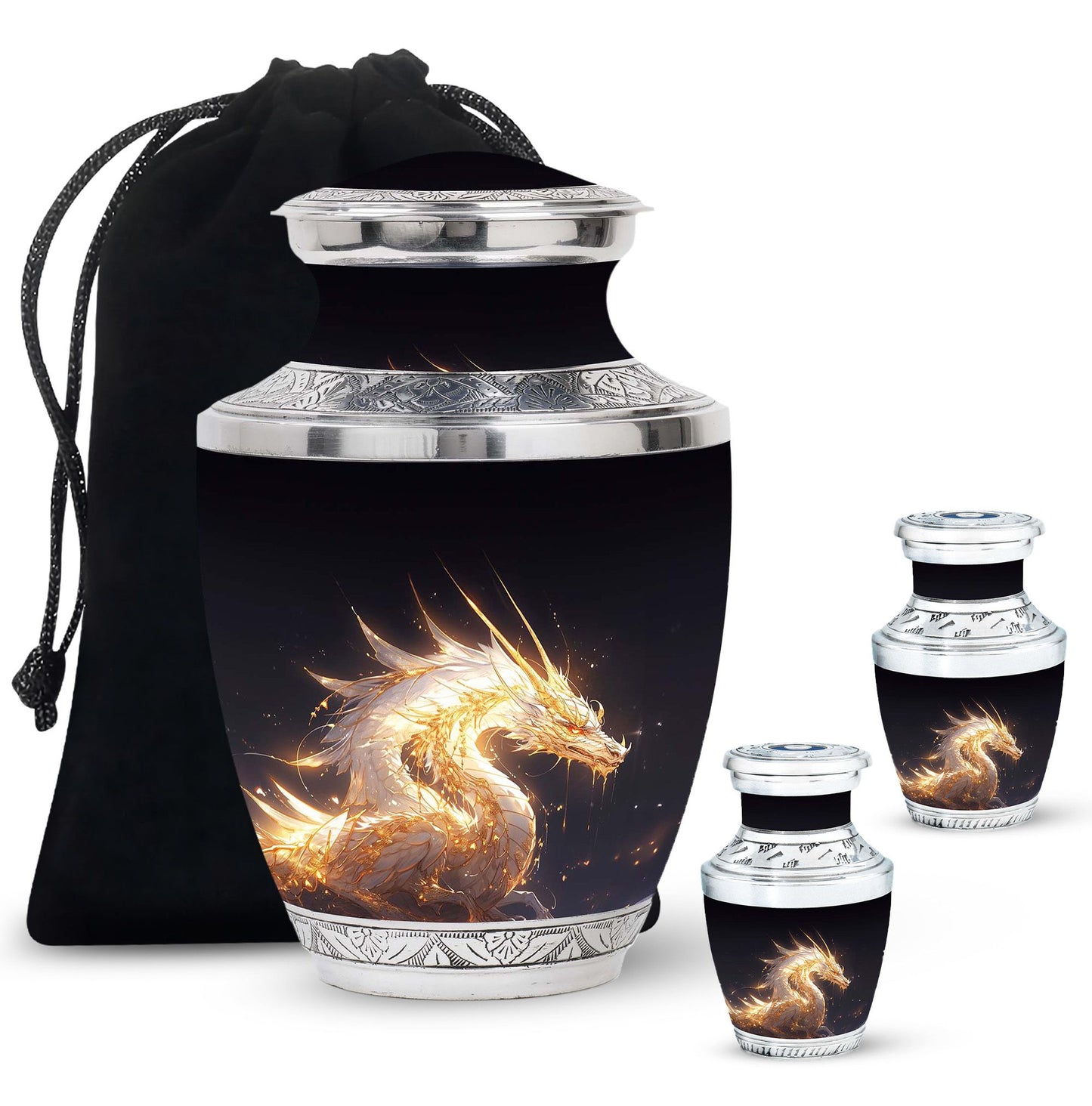  Dragon Urn Large Urn With 4 Keepsake Urn