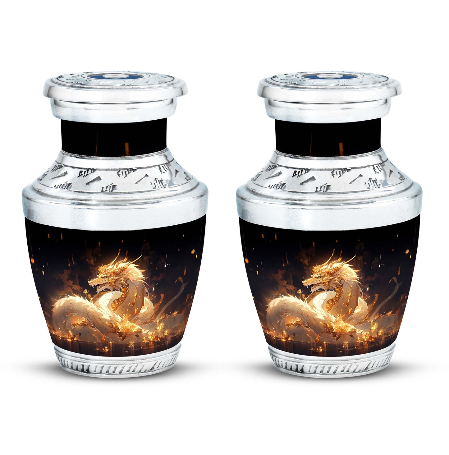  Dragon Urn 3 Inch Keepsake Pack of 4