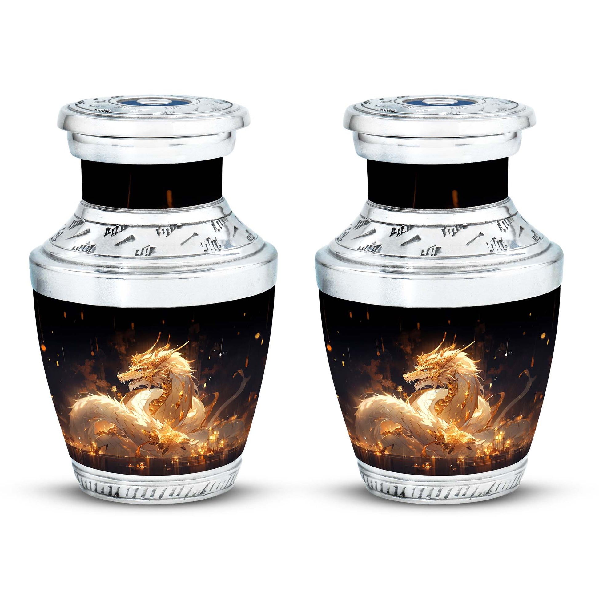  Dragon Urn 3 Inch Keepsake Pack of 4