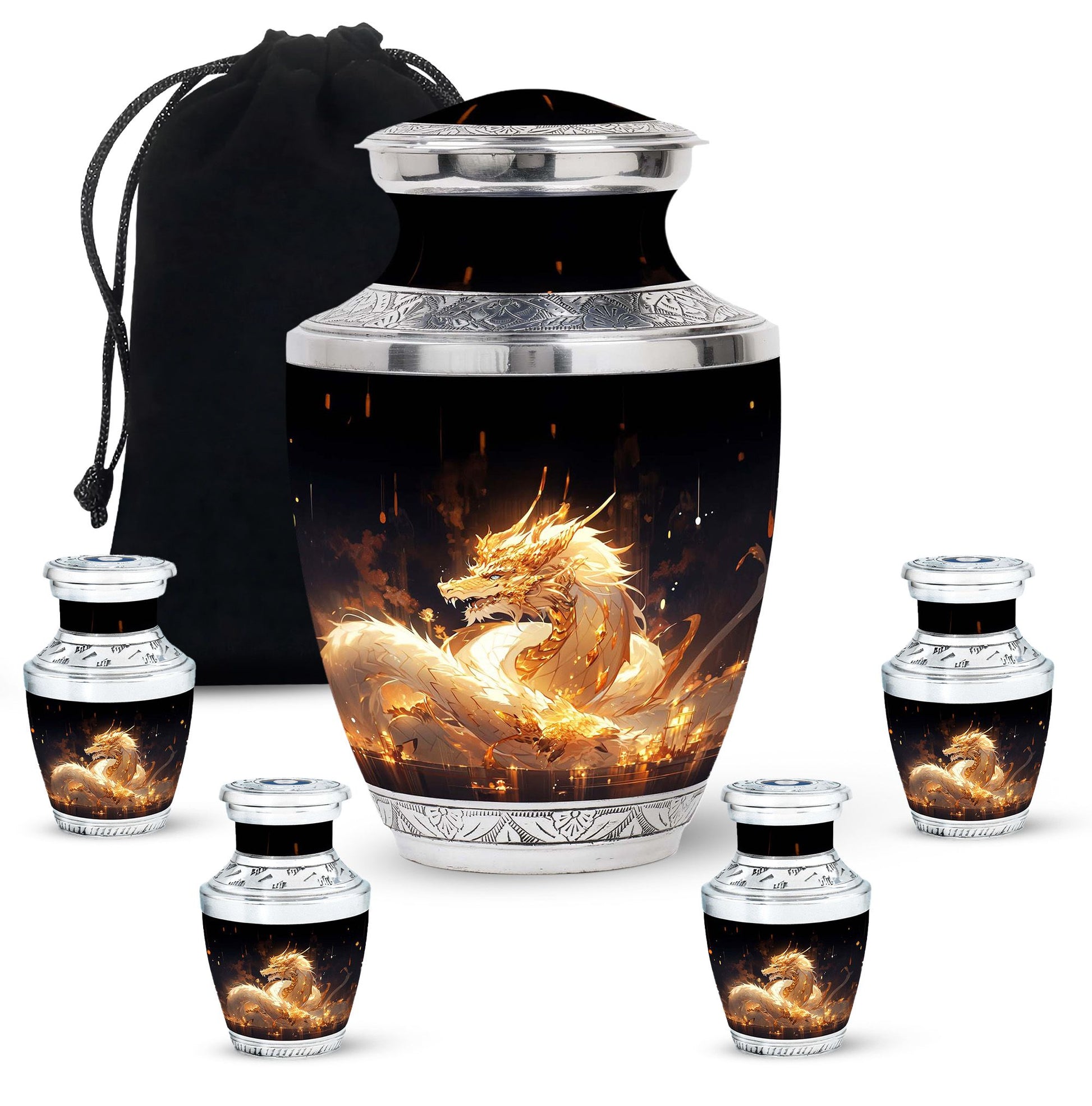  Dragon Urn Large Urn 10 Inch