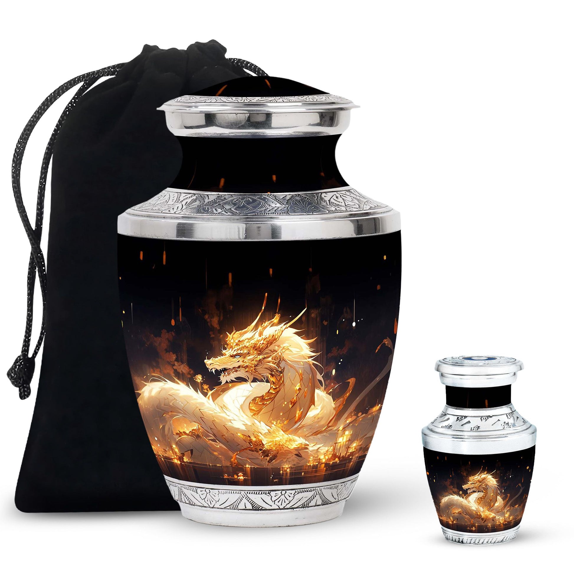  Dragon Urn Large Urn With 2 Keepsake Urn