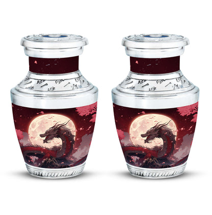  Dragon Urn 3 Inch Keepsake Pack of 4