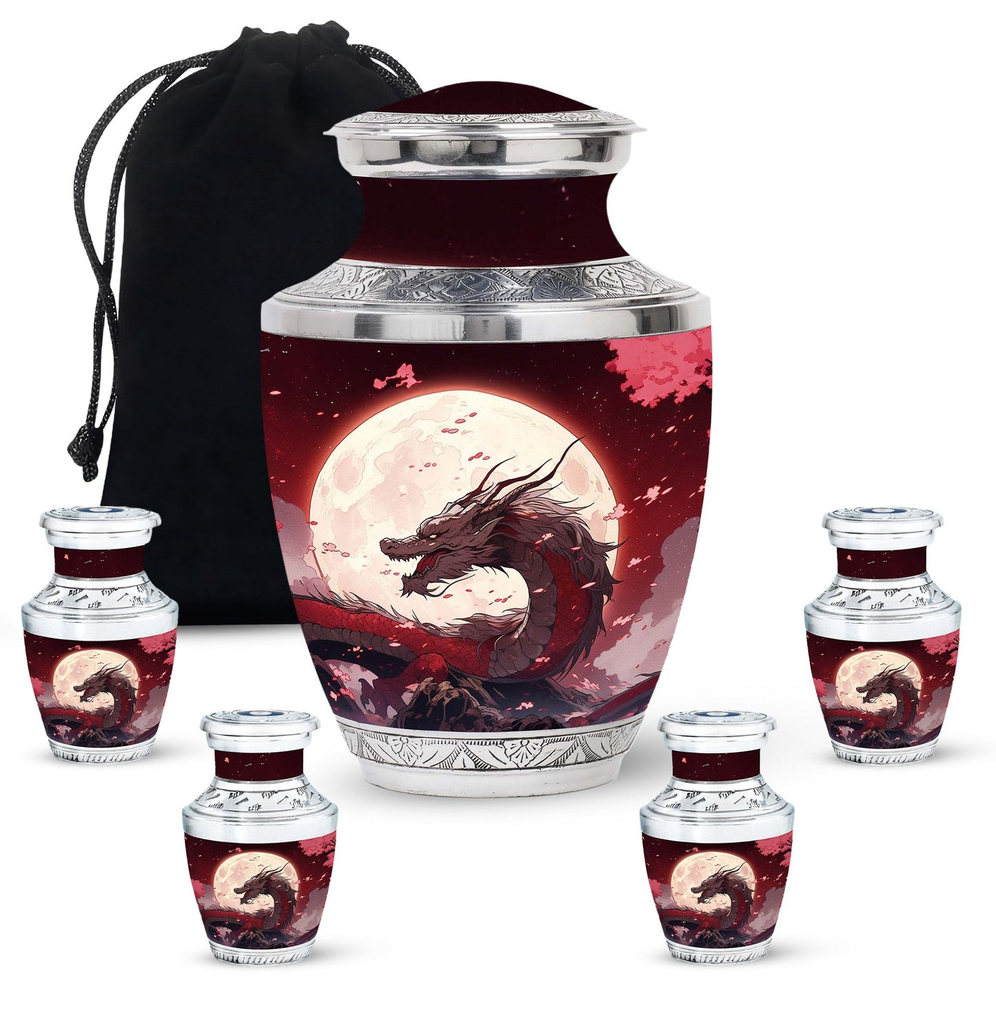  Dragon Urn Large Urn 10 Inch