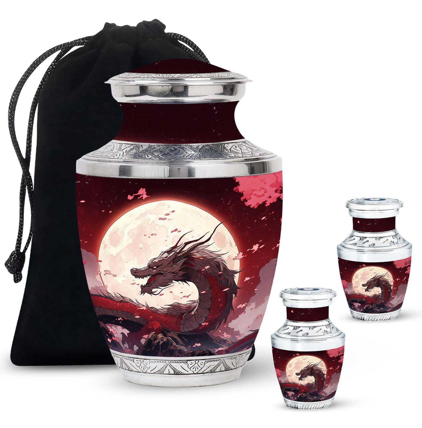  Dragon Urn Large Urn With 4 Keepsake Urn