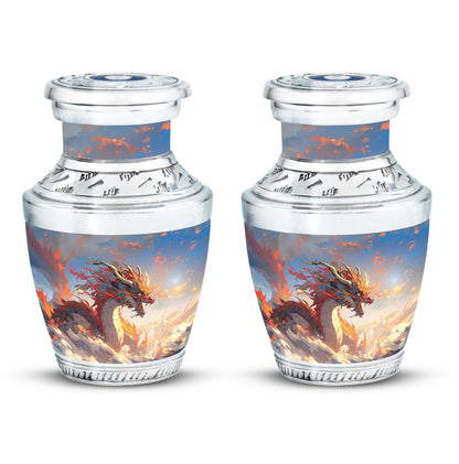  Dragon Urn 3 Inch Keepsake Pack of 4