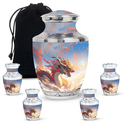  Dragon Urn Large Urn 10 Inch