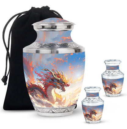  Dragon Urn Large Urn With 4 Keepsake Urn