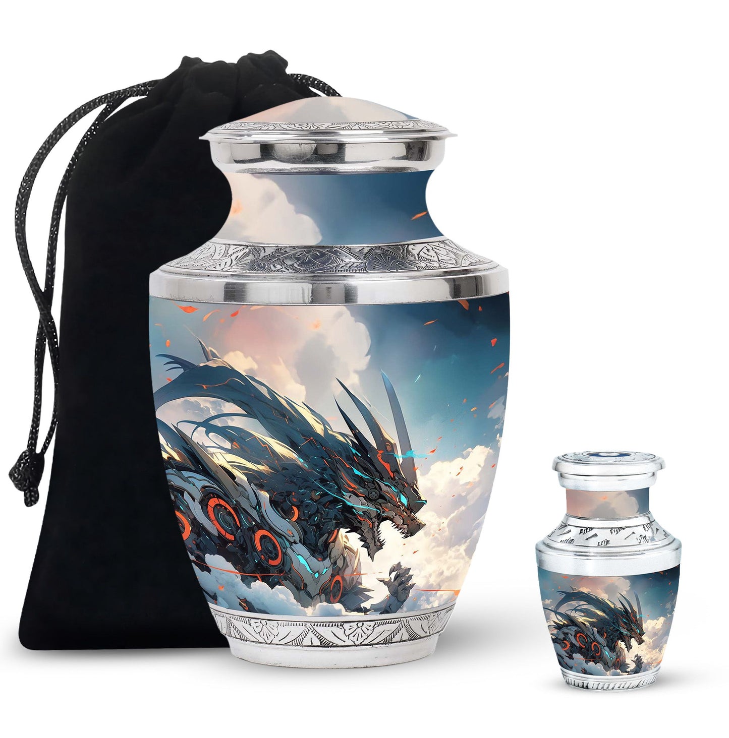 Dragon Urn Large Urn With 2 Keepsake Urn