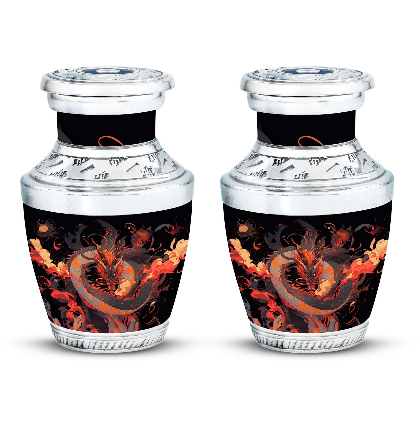  Dragon Urn 3 Inch Keepsake Pack of 4