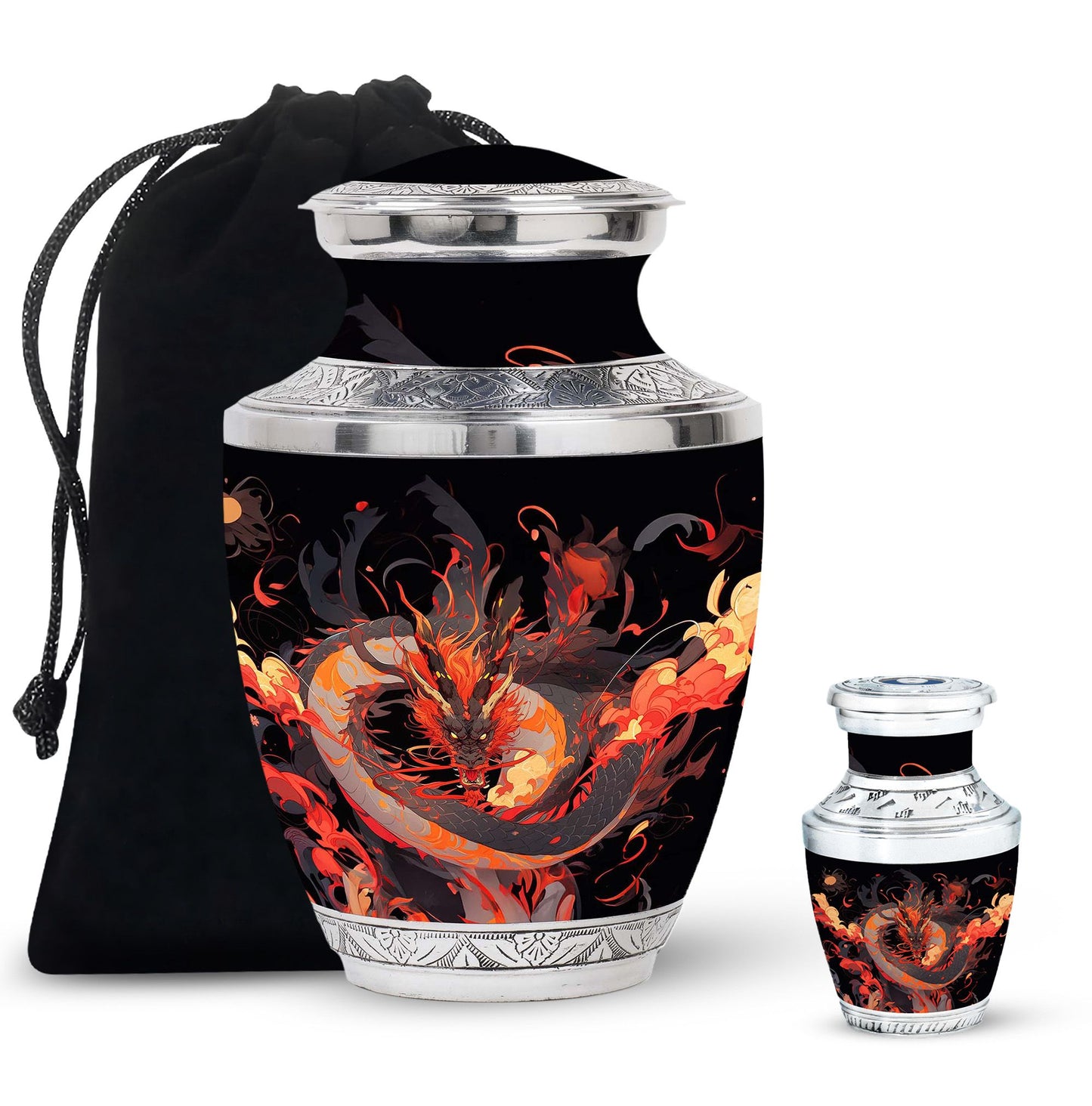  Dragon Urn Large Urn With 2 Keepsake Urn