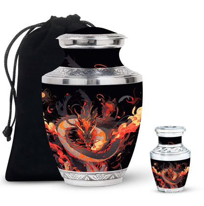  Dragon Urn Large Urn With 2 Keepsake Urn