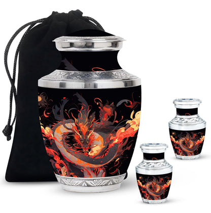  Dragon Urn Large Urn With 4 Keepsake Urn