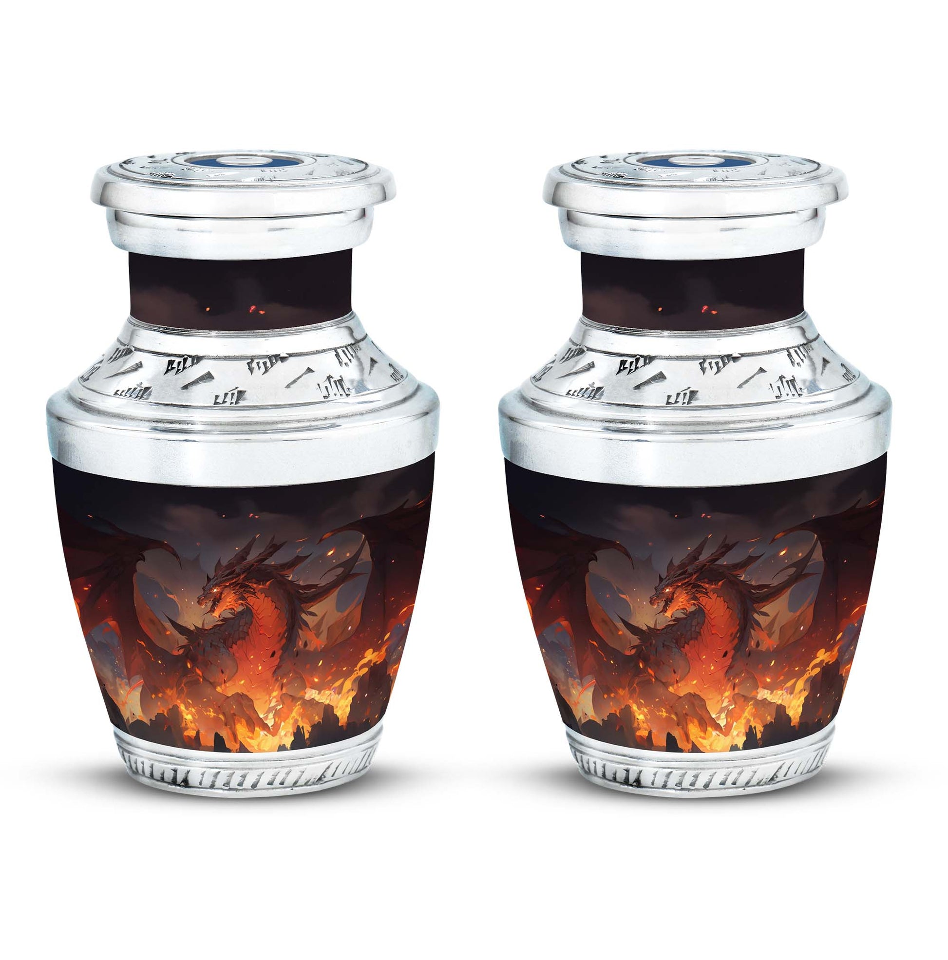  Dragon Urn 3 Inch Keepsake Pack of 4