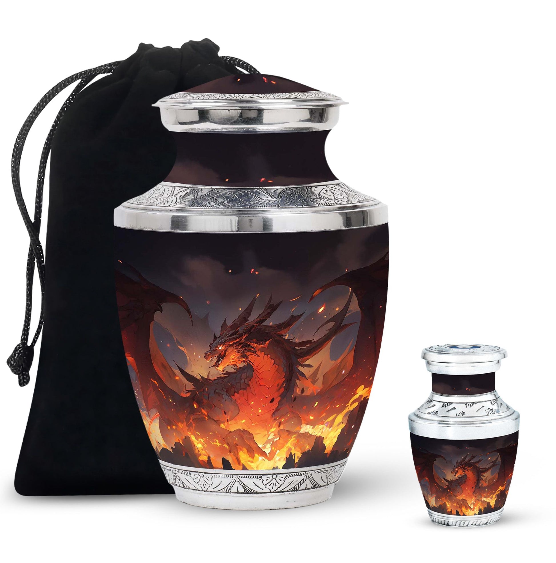  Dragon Urn Large Urn With 2 Keepsake Urn