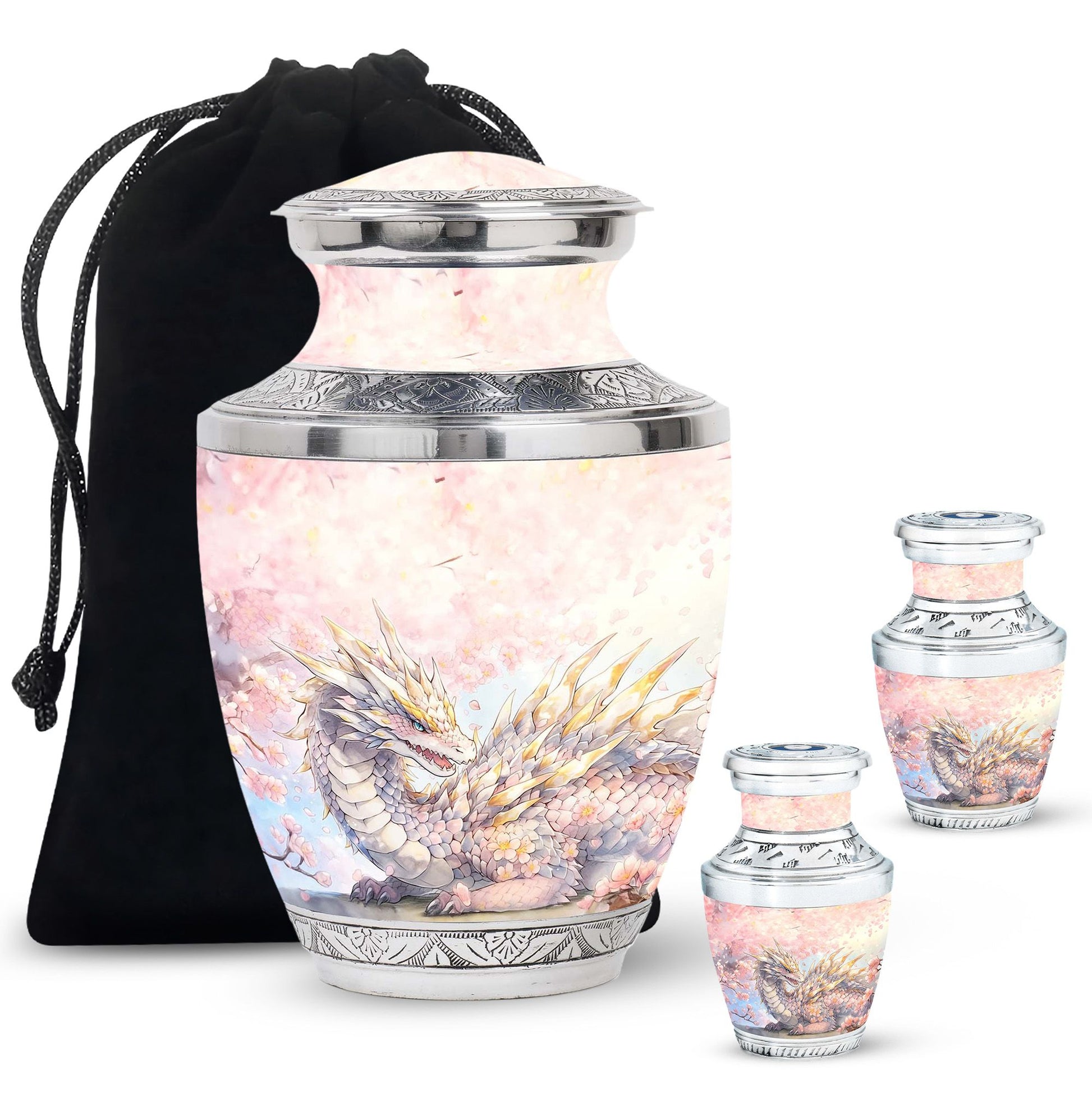  Dragon Urn Large Urn With 4 Keepsake Urn