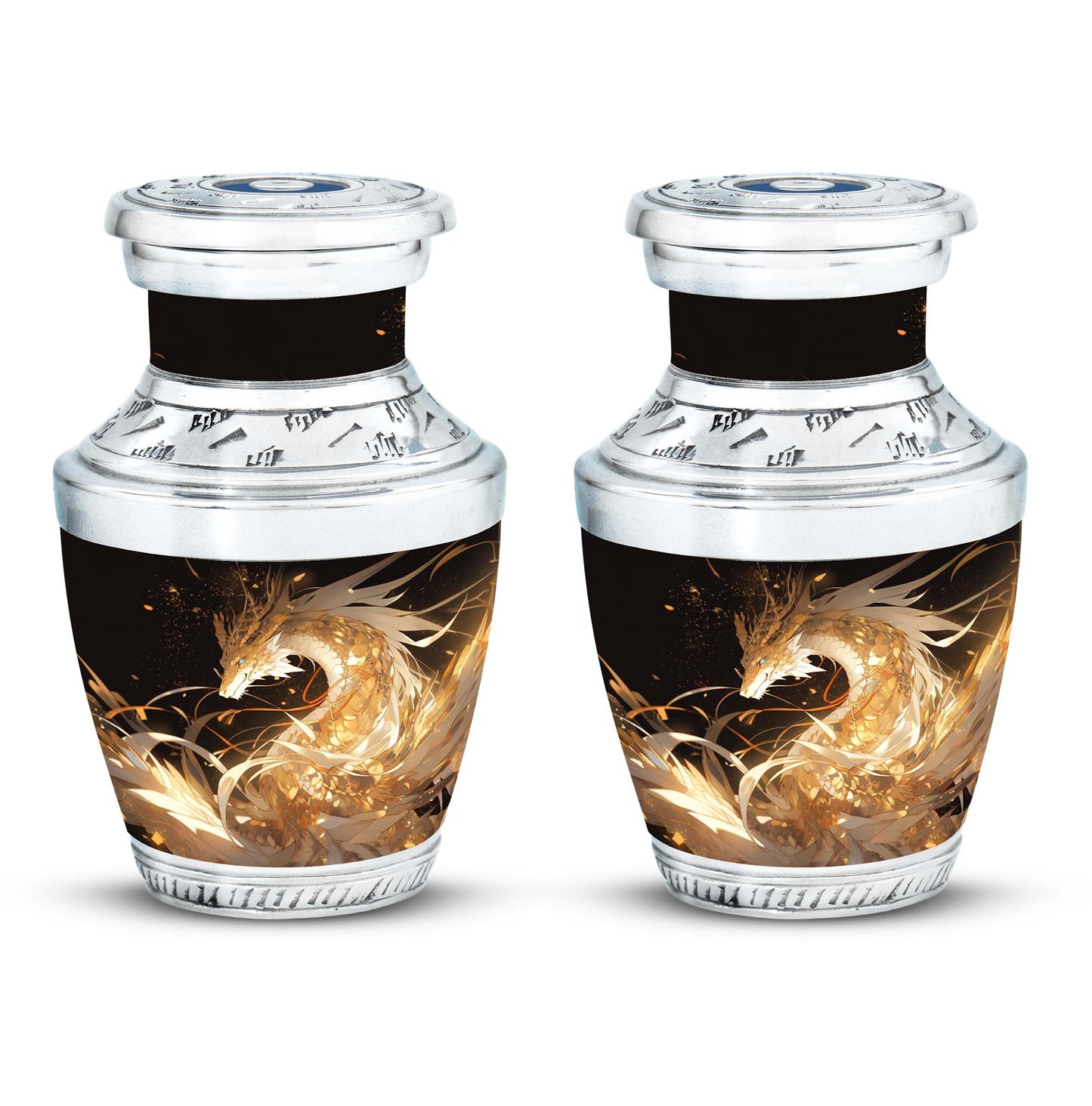  Dragon Urn 3 Inch Keepsake Pack of 4