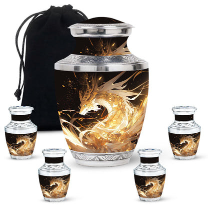  Dragon Urn Large Urn 10 Inch