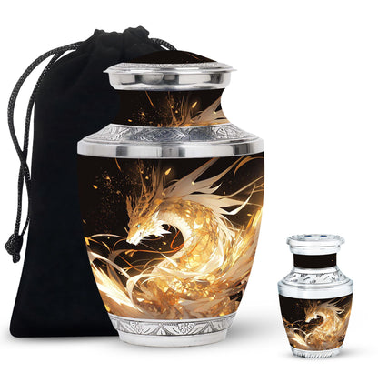  Dragon Urn Large Urn With 2 Keepsake Urn