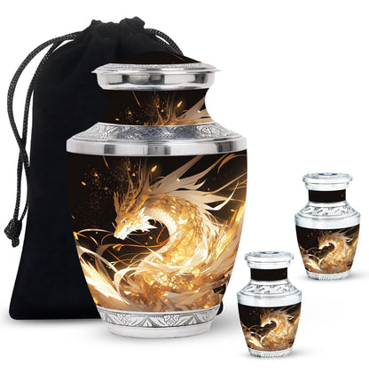  Dragon Urn Large Urn With 4 Keepsake Urn