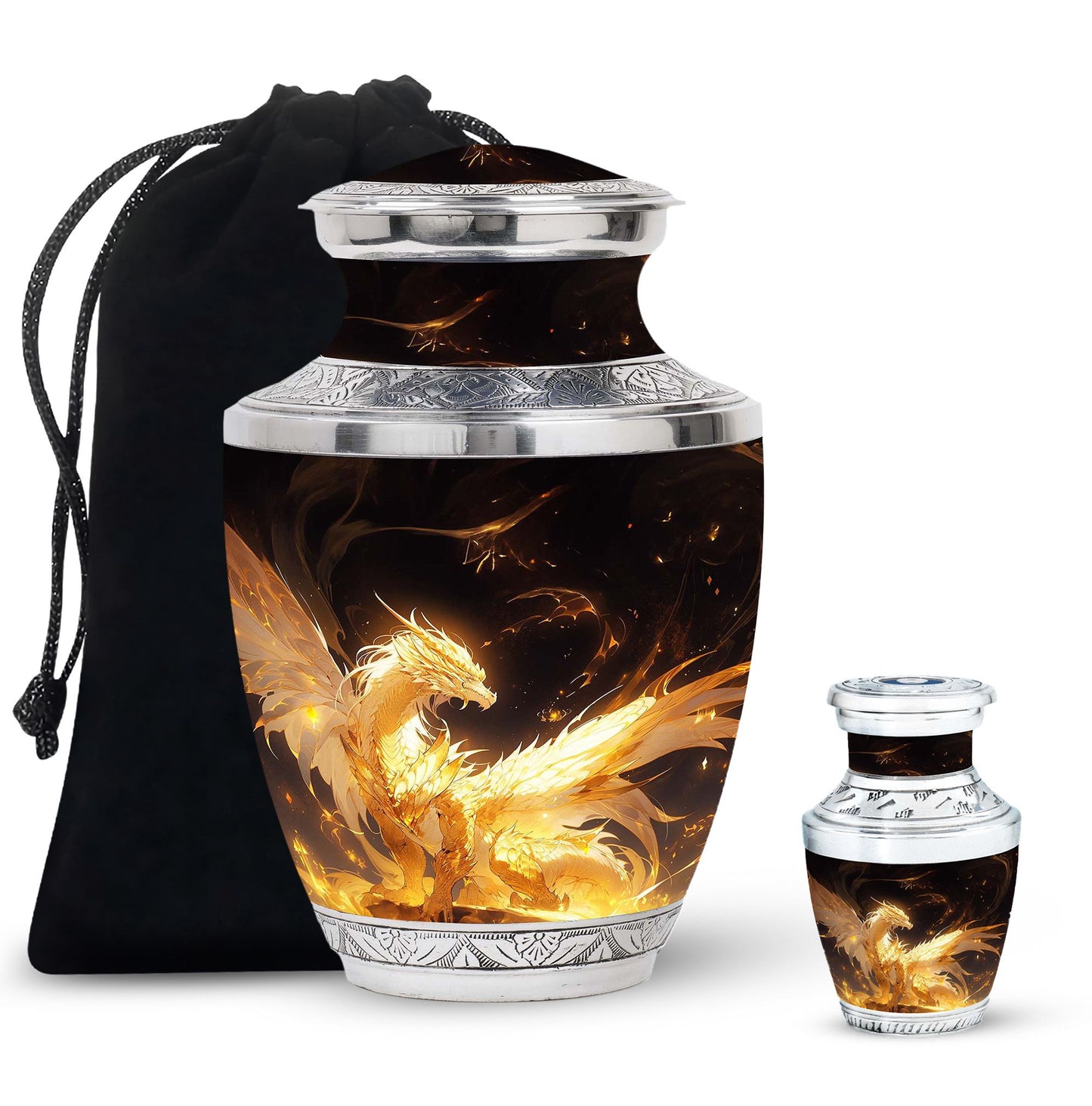  Dragon Urn Large Urn With 2 Keepsake Urn
