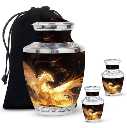  Dragon Urn Large Urn With 4 Keepsake Urn