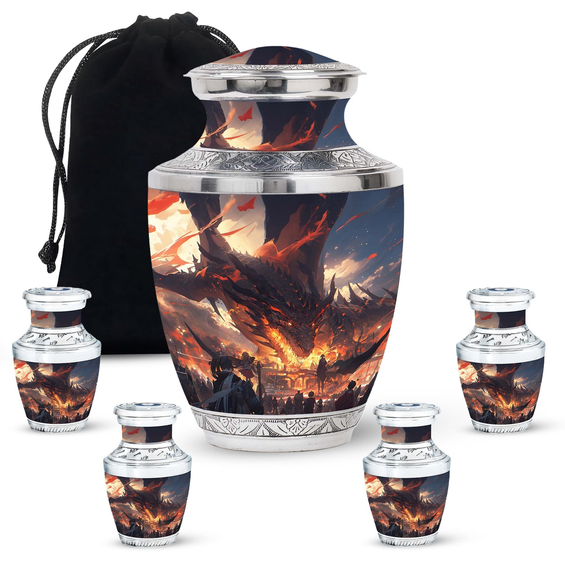 Dragon Cremation Urn for Human Ashes - Adult Urns For Men & Women
