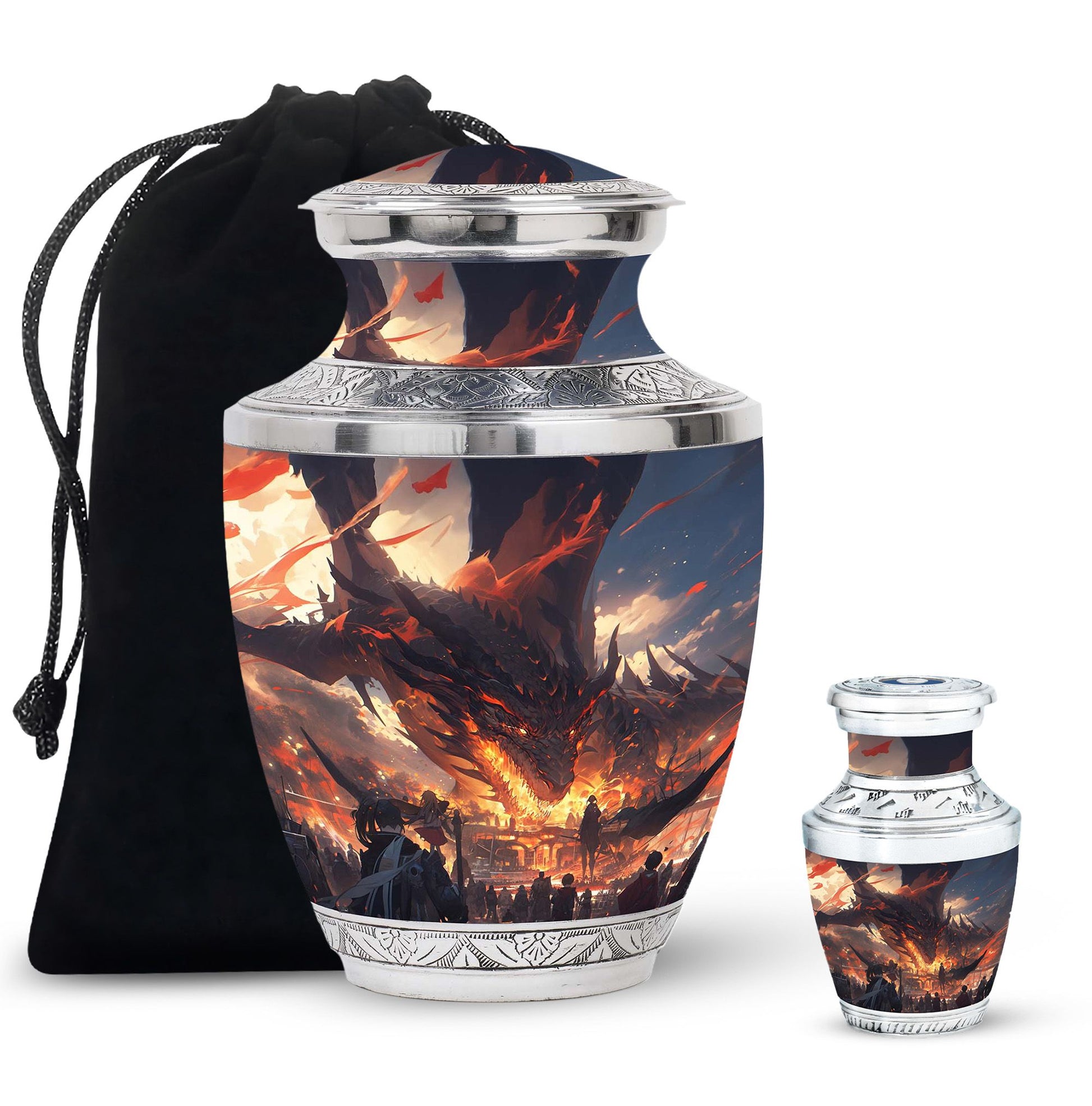 Dragon Cremation Urn for Human Ashes - Adult Urns For Men & Women