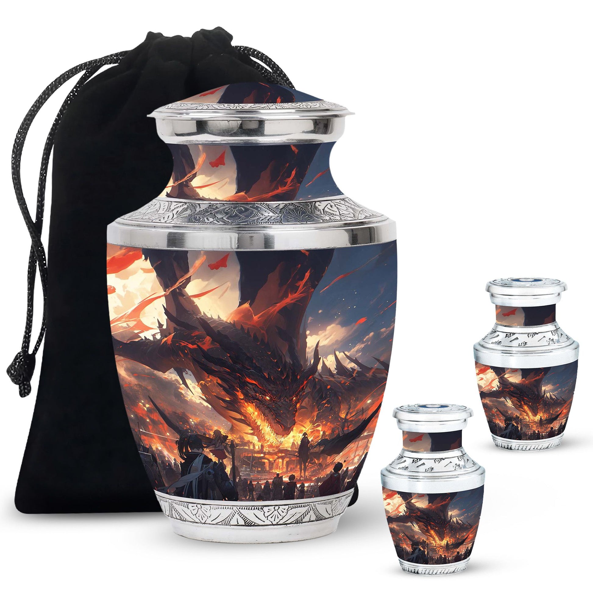 Dragon Cremation Urn for Human Ashes - Adult Urns For Men & Women