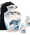 White Dragon Cremation Urn for Human Ashes - Funeral Urns For Ashes