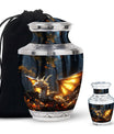 Golden Dragon Cremation Urn for Human Ashes - Funeral Urns For Adult