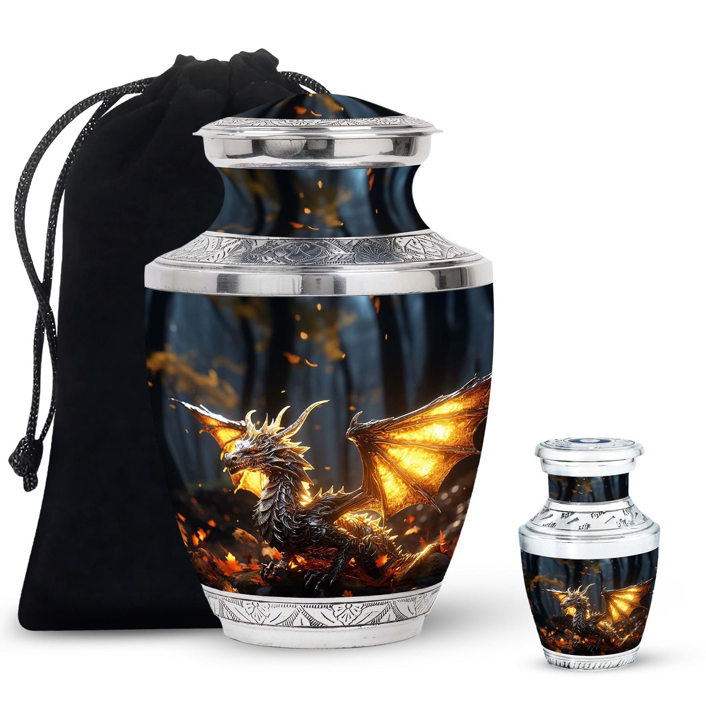 Personalized Beach Cremation Urn for Adult - 10-inch, 200 cu in - Yatskia