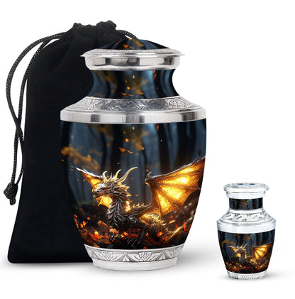 Personalized Beach Cremation Urn for Adult - 10-inch, 200 cu in - Yatskia