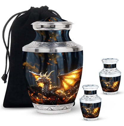 Personalized Beach Cremation Urn for Adult - 10-inch, 200 cu in - Yatskia