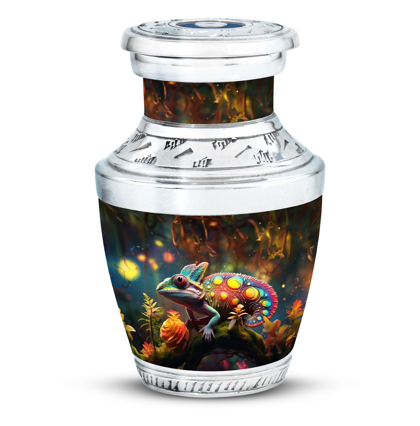 Colorful Personalized Beach Cremation Urn for Mom - 10-inch, 200 cu in - Yatskia