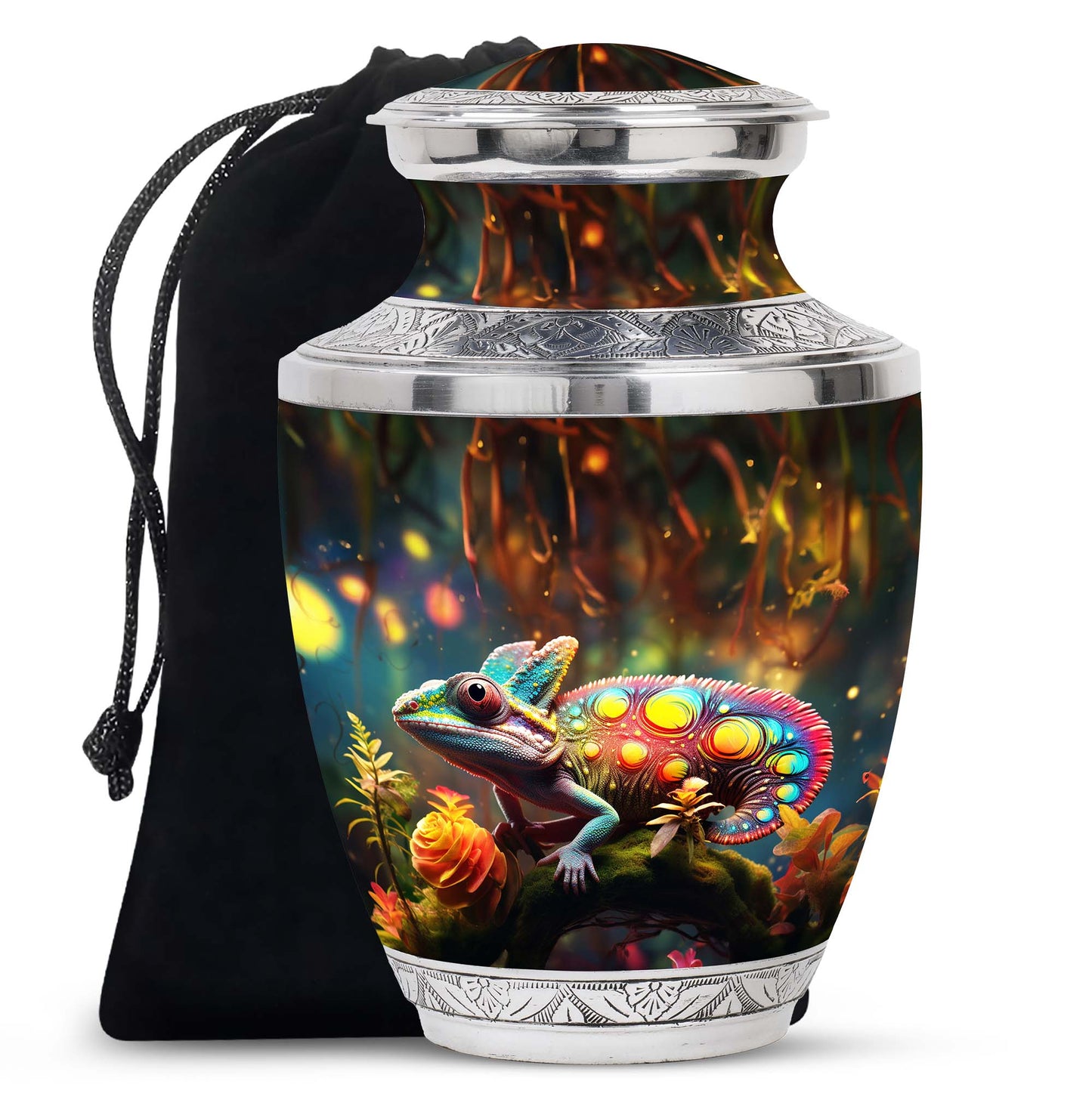 Colorful Personalized Beach Cremation Urn for Mom - 10-inch, 200 cu in - Yatskia