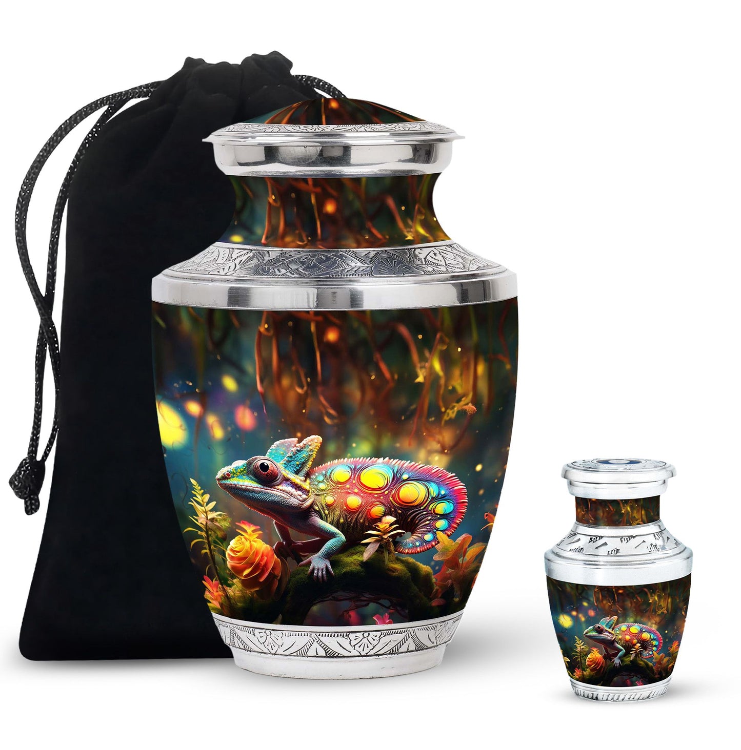 Colorful Personalized Beach Cremation Urn for Mom - 10-inch, 200 cu in - Yatskia