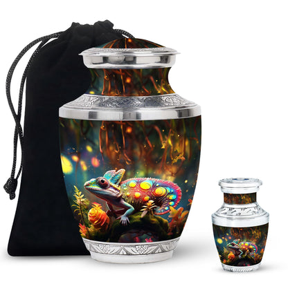 Colorful Personalized Beach Cremation Urn for Mom - 10-inch, 200 cu in - Yatskia